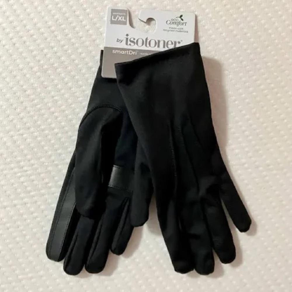 New NWT ISOTONER Black soft
Smart touch smart dri eco touch gloves lined ONE SZ